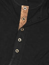 LS Leather Placket Henley - Sheehan and Co.