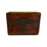 Owl Motif Engraved Leather Wallet - Sheehan and Co.