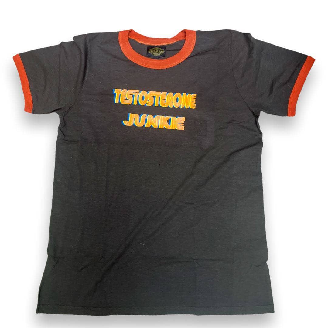 Testosterone Junkie Ringer Tee - Sheehan and Co.