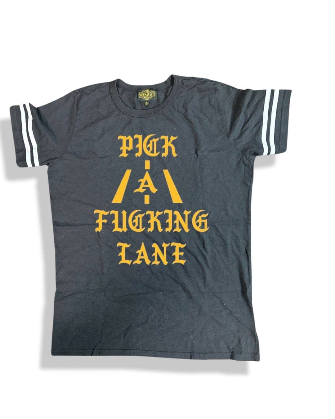 Pick A F&@king Lane Graphic Statement on Strap Tee - Sheehan and Co.