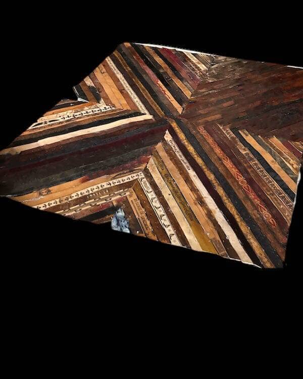 Vintage Belt Area Rug 5X6 - Sheehan and Co.