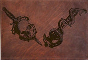 Sail into Dinner with Style - Sheehan&Co Nautical Leather Placemat Set | Upcycled & Repurposed - Sheehan and Co.