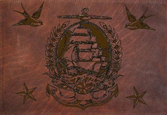 Sail into Dinner with Style - Sheehan&Co Nautical Leather Placemat Set | Upcycled & Repurposed - Sheehan and Co.