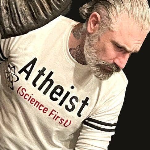 Atheist Science First Statement of French Terry Sweatshirt - Sheehan and Co.