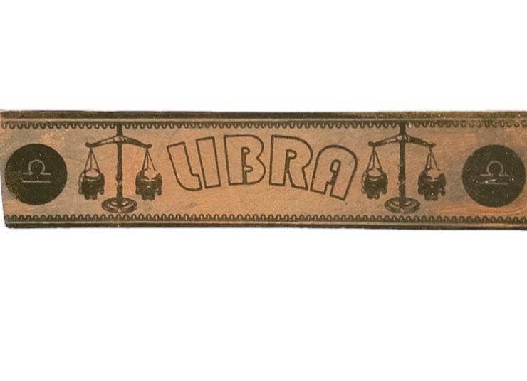 Libra Zodiac Engraved Belt - Sheehan and Co.