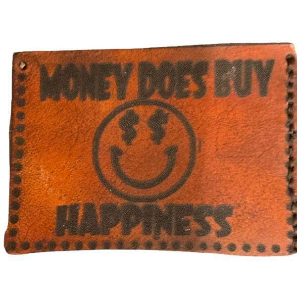 Money Does Buy Happiness Engraved Wallet - Sheehan and Co.