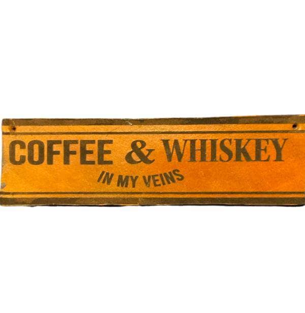 Coffee&Whiskey In My Veins Engraved Belt - Sheehan and Co.