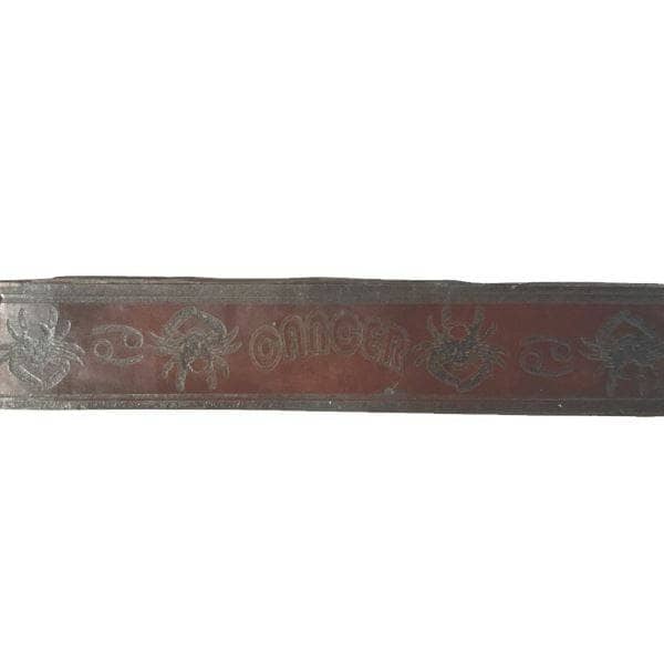 Cancer Zodiac Engraved Belt - Sheehan and Co.