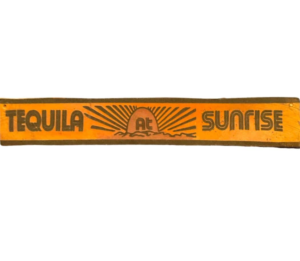 Tequila At Sunrise Engraved Belt - Sheehan and Co.