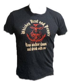 Whiskey Neat Anchor Down and Drink Statement Tee - Sheehan and Co.
