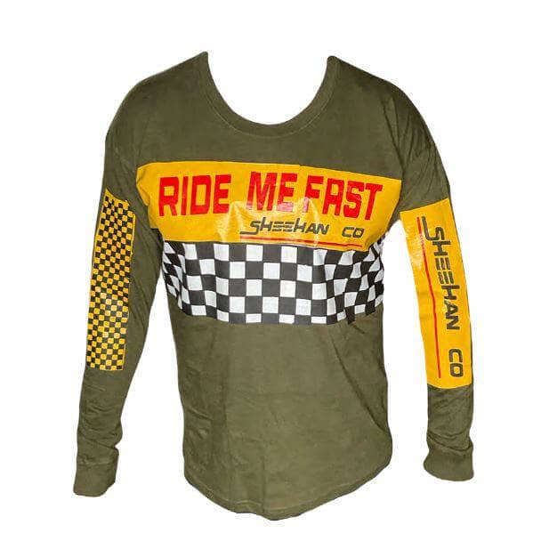 Ride Me Fast Motor Cross long Sleeve Statement Tee - Sheehan and Co.