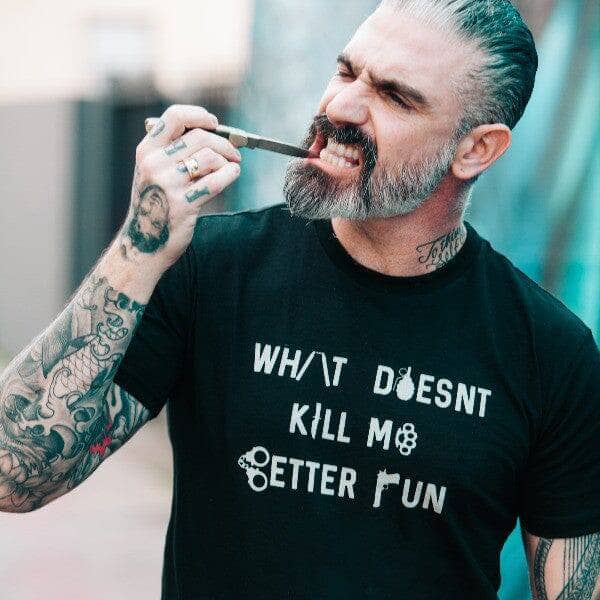 What Doesn't Kill Me Better Run Statement Tee by Sheehan - Sheehan and Co.
